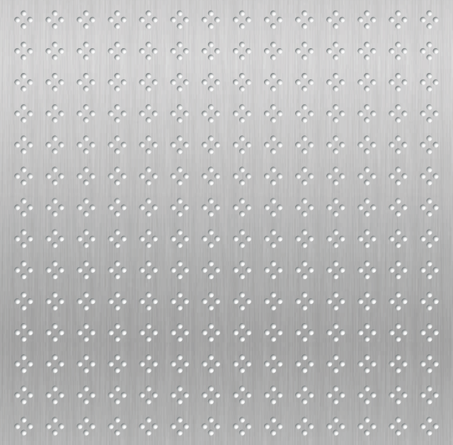 Chapa decorativa estandar Rombo en fila